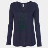 Women's Flowy Long Sleeve V-Neck Tee Thumbnail
