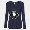 Women's Flowy Long Sleeve V-Neck Tee Thumbnail