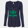 Women's Flowy Long Sleeve V-Neck Tee Thumbnail