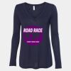 Women's Flowy Long Sleeve V-Neck Tee Thumbnail