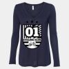 Women's Flowy Long Sleeve V-Neck Tee Thumbnail
