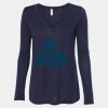 Women's Flowy Long Sleeve V-Neck Tee Thumbnail