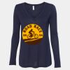 Women's Flowy Long Sleeve V-Neck Tee Thumbnail