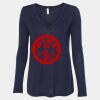 Women's Flowy Long Sleeve V-Neck Tee Thumbnail