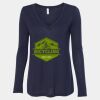 Women's Flowy Long Sleeve V-Neck Tee Thumbnail