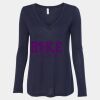 Women's Flowy Long Sleeve V-Neck Tee Thumbnail