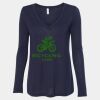 Women's Flowy Long Sleeve V-Neck Tee Thumbnail