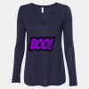 Women's Flowy Long Sleeve V-Neck Tee Thumbnail