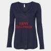 Women's Flowy Long Sleeve V-Neck Tee Thumbnail