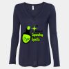 Women's Flowy Long Sleeve V-Neck Tee Thumbnail