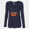 Women's Flowy Long Sleeve V-Neck Tee Thumbnail