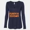 Women's Flowy Long Sleeve V-Neck Tee Thumbnail