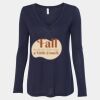 Women's Flowy Long Sleeve V-Neck Tee Thumbnail