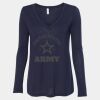 Women's Flowy Long Sleeve V-Neck Tee Thumbnail