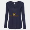 Women's Flowy Long Sleeve V-Neck Tee Thumbnail