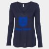 Women's Flowy Long Sleeve V-Neck Tee Thumbnail