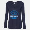 Women's Flowy Long Sleeve V-Neck Tee Thumbnail