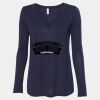 Women's Flowy Long Sleeve V-Neck Tee Thumbnail