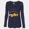 Women's Flowy Long Sleeve V-Neck Tee Thumbnail