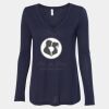 Women's Flowy Long Sleeve V-Neck Tee Thumbnail