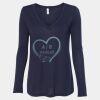 Women's Flowy Long Sleeve V-Neck Tee Thumbnail