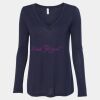 Women's Flowy Long Sleeve V-Neck Tee Thumbnail