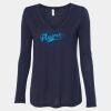 Women's Flowy Long Sleeve V-Neck Tee Thumbnail