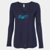 Women's Flowy Long Sleeve V-Neck Tee Thumbnail