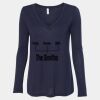 Women's Flowy Long Sleeve V-Neck Tee Thumbnail