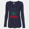 Women's Flowy Long Sleeve V-Neck Tee Thumbnail