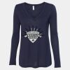 Women's Flowy Long Sleeve V-Neck Tee Thumbnail