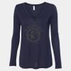 Women's Flowy Long Sleeve V-Neck Tee Thumbnail