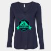 Women's Flowy Long Sleeve V-Neck Tee Thumbnail