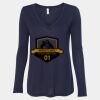 Women's Flowy Long Sleeve V-Neck Tee Thumbnail