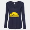 Women's Flowy Long Sleeve V-Neck Tee Thumbnail