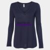 Women's Flowy Long Sleeve V-Neck Tee Thumbnail