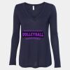 Women's Flowy Long Sleeve V-Neck Tee Thumbnail