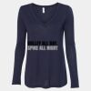 Women's Flowy Long Sleeve V-Neck Tee Thumbnail