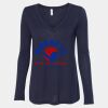 Women's Flowy Long Sleeve V-Neck Tee Thumbnail