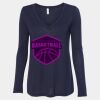 Women's Flowy Long Sleeve V-Neck Tee Thumbnail