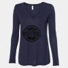 Women's Flowy Long Sleeve V-Neck Tee Thumbnail