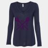 Women's Flowy Long Sleeve V-Neck Tee Thumbnail
