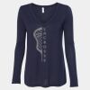 Women's Flowy Long Sleeve V-Neck Tee Thumbnail