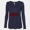 Women's Flowy Long Sleeve V-Neck Tee Thumbnail