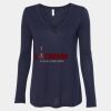 Women's Flowy Long Sleeve V-Neck Tee Thumbnail