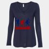 Women's Flowy Long Sleeve V-Neck Tee Thumbnail