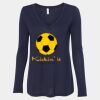 Women's Flowy Long Sleeve V-Neck Tee Thumbnail