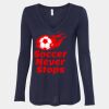 Women's Flowy Long Sleeve V-Neck Tee Thumbnail