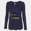 Women's Flowy Long Sleeve V-Neck Tee Thumbnail