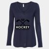 Women's Flowy Long Sleeve V-Neck Tee Thumbnail